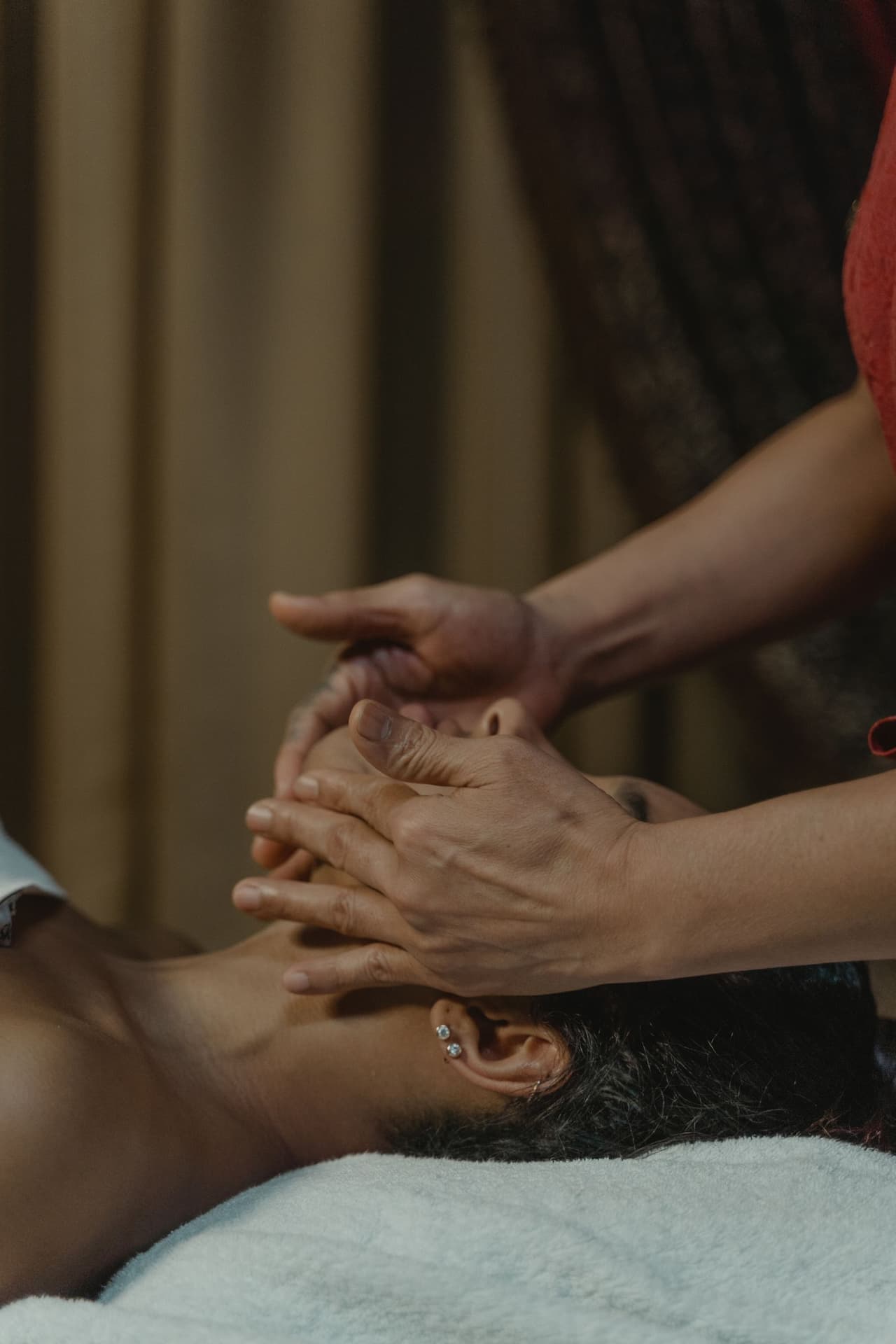 Indian spa ambience with traditional wellness elements